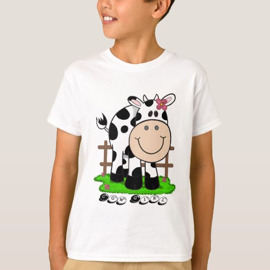 Die Kuh-Mädchen der Kinder T-Shirt (Vorderseite)