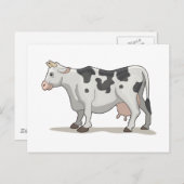 Die Kuh Postkarte (Vorne/Hinten)