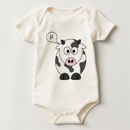 Die Kuh sagt μ Baby Strampler (Vorderseite)