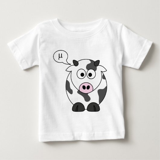 Die Kuh sagt μ Baby T-shirt (Vorderseite)