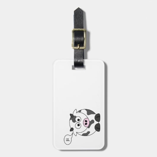 Die Kuh sagt μ Gepäckanhänger (Vorderseite vertikal)