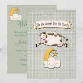 Die Kuh sprang über den Mond Ankündigung (Vorne/Hinten)