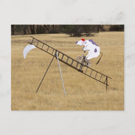 Die Kuh sprang über den Mond Postkarte (Vorderseite)