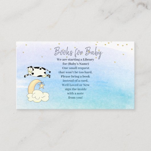 Die Kuh sprang über die Mondjungen und brachte ein Begleitkarte (Vorderseite)