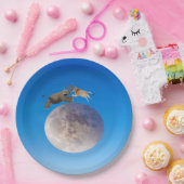 Die Kuh sprang über die Teller des Mondpapiers (Party)