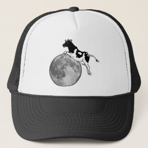 Die Kuh springend über den Mond Truckerkappe