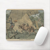 Die Kuh und das Flugzeug Mousepad (Mit Mouse)