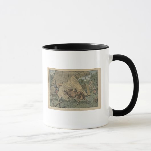 Die Kuh und das Flugzeug Tasse (Rechts)