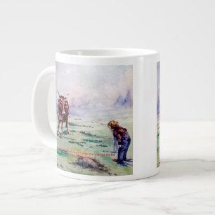 Die Kuh und das Kind/The gehe ich cow and the Jumbo-Tasse