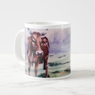 Die Kuh und das Kind/The gehe ich cow and the Jumbo-Tasse