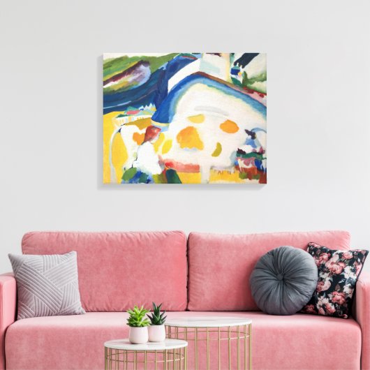 Die Kuh | Wassily Kandinsky | Leinwanddruck (Insitu (Wohnzimmer))