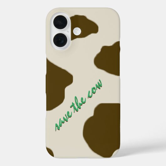 DIE KUHE braun gerettet Case-Mate iPhone Hülle (Rückseite)