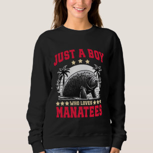 Die Kühe im Wasser sind nur ein Junge, der Lieben Sweatshirt