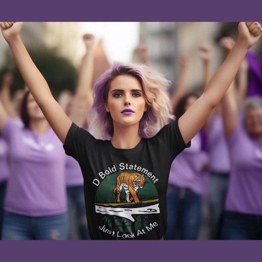 Die kühne Aussage schaut mich nur Tigerfreunde an T-Shirt