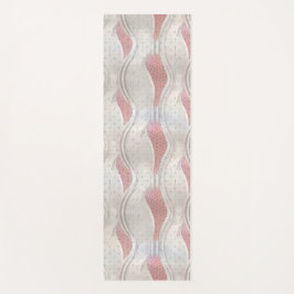 Die kühne Metallic 3D Red Gray Texture Look Yoga m Yogamatte