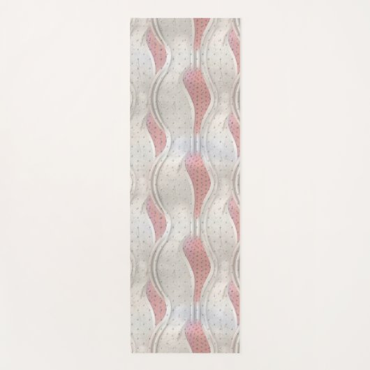 Die kühne Metallic 3D Red Gray Texture Look Yoga m Yogamatte (Vorderseite)