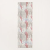 Die kühne Metallic 3D Red Gray Texture Look Yoga m Yogamatte (Rückseite)
