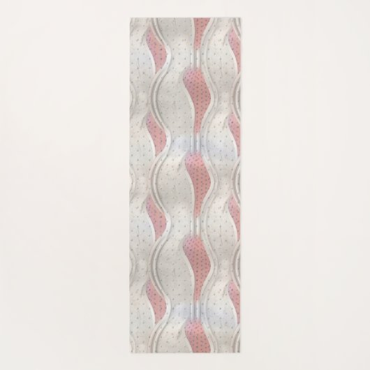 Die kühne Metallic 3D Red Gray Texture Look Yoga m Yogamatte (Rückseite)