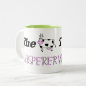 Die Kuhwhisperer-Geschenke Zweifarbige Tasse (Vorderseite Links)