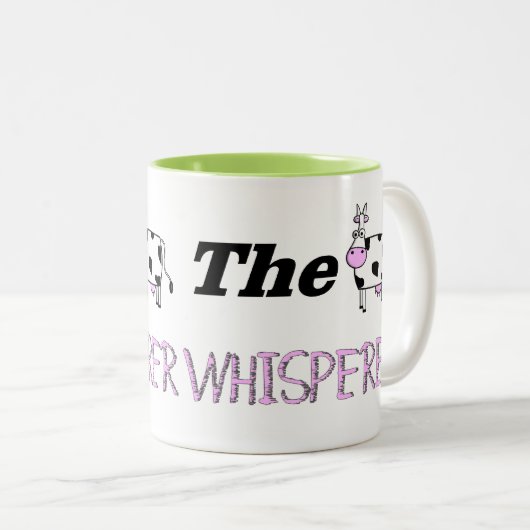 Die Kuhwhisperer-Geschenke Zweifarbige Tasse (VorderseiteRechts)