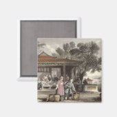 Die Kultur und Vorbereitung des Tees, von "China i Magnet (Vorderseite/Rückseite)