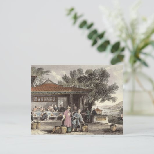 Die Kultur und Vorbereitung des Tees, von "China i Postkarte (Stehend Vorderseite)