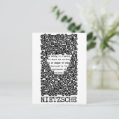 Die KULTUR wird von Nietzsche zitiert Postkarte (Stehend Vorderseite)