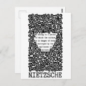 Die KULTUR wird von Nietzsche zitiert Postkarte (Vorne/Hinten)