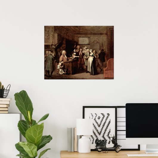 Die Kündigung von William Hogarth Poster (Heimbüro)