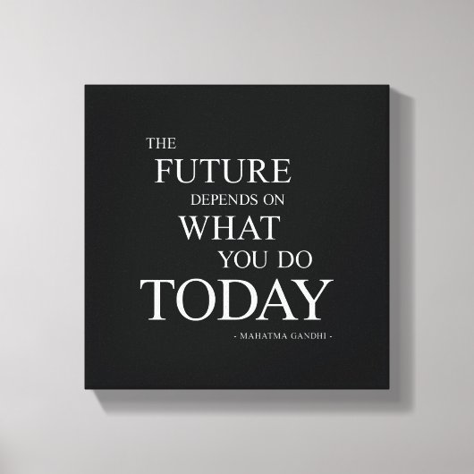 Die künftige Leinwand Motivierend Zitate an der Wa (Vorderseite)