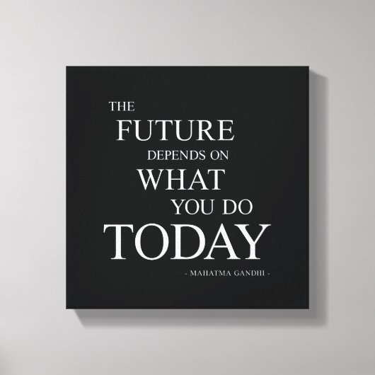 Die künftige Leinwand Motivierend Zitate an der Wa (Vorderseite)