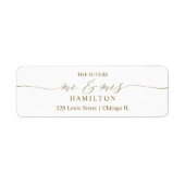 Die künftige Rücksendeadresse von Herrn und Frau S (Vorne)