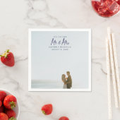 Die künftige Verlobung Napkins von Foto und Mr. Serviette (Beispiel)