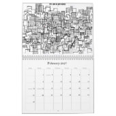 Die Kunst Andy-Textilienhändlers Kalender (Feb 2027)