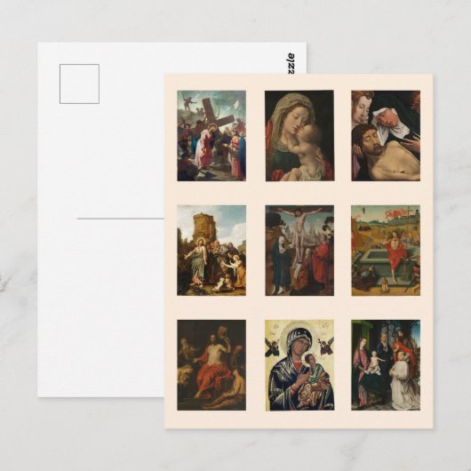 Die Kunst Christi Postkarte (Vorne/Hinten)