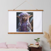 Die Kunst der Atmosphäre schafft schöne Wände. Wandteppich Mit Holzrahmen (Schlafzimmer)