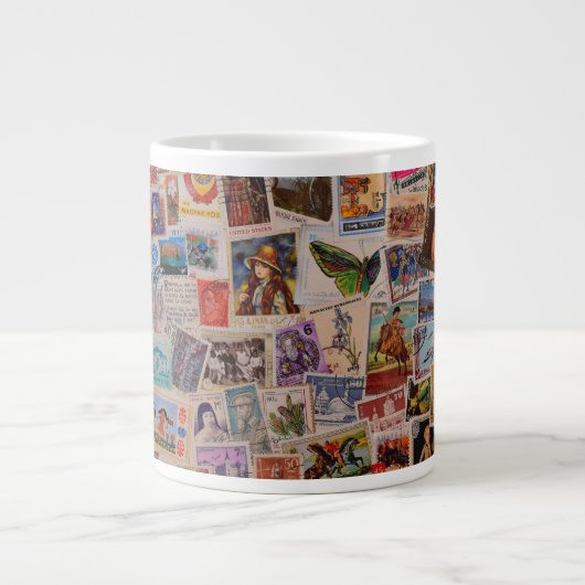 Die Kunst der Briefmarke - Jumbo-Tasse (Vorderseite)