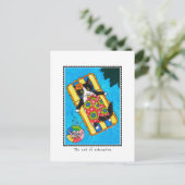 "Die Kunst der Entspannung" Cat & Mouse Custom Postkarte (Stehend Vorderseite)