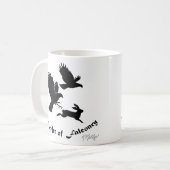 Die Kunst der Falknerei - Harris-Habichte Kaffeetasse (Vorderseite Links)