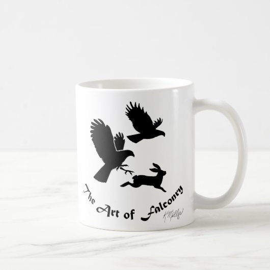Die Kunst der Falknerei - Harris-Habichte Kaffeetasse (Rechts)