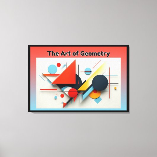 Die Kunst der Geometrie Leinwanddruck (Vorderseite)