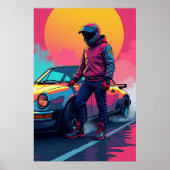 Die Kunst der Geschwindigkeit: Pop Street Racer Poster (Vorne)
