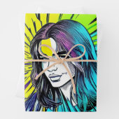 Die Kunst der Gesichtsausdrücke Geschenkpapier Set (Beispiel)