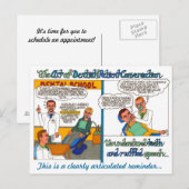 Die Kunst der Gespräche von Zahnärzten und Patient Postkarte (Vorne/Hinten)