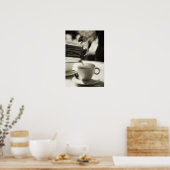 Die Kunst der Kaffeezubereitung / das Hinzufügen g Poster (Küche)