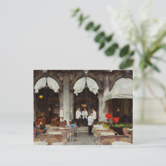 Die Kunst der Kellner Postkarte (Stehend Vorderseite)