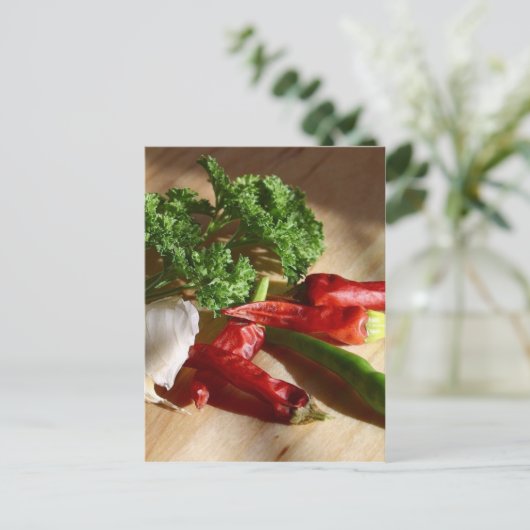 Die Kunst der Küche Postkarte (Stehend Vorderseite)