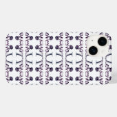 Die Kunst der Liebe: Elegante Briefe und blühende Case-Mate iPhone Hülle (Rückseite (Horizontal))