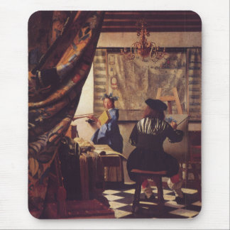 Die Kunst der Malerei von Johannes Vermeer Mousepad