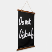 Die Kunst der Mauer nicht stören Wandteppich Mit Holzrahmen (Gewinkelt)